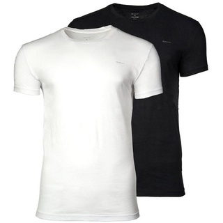 Gant T-Shirt Herren T-Shirt, 2er Pack - C-NECK T-SHIRT 2-PACK schwarz|weiß 3XL
