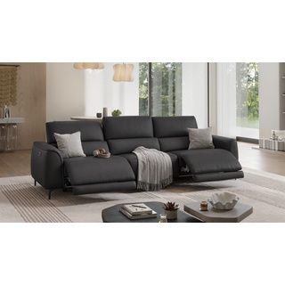 Bigsofa COMO 3-Sitzer Couch Mega Sofa - Schwarz