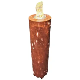 Jürgen Bocker - Gartenambiente Gartenbrunnen Säulenbrunnen rund 10/10 cm Cortenstahl Höhe 40-100 cm LED Garten