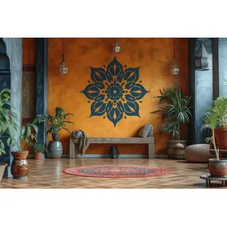 Decords Wandtattoo – elegantes symmetrisches Mandala, 61 x 61 cm