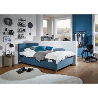 meise.möbel Kinderbett COOL, Polsterbett wahlweise mit Bettkasten, inkl. USB-Anschluss blau