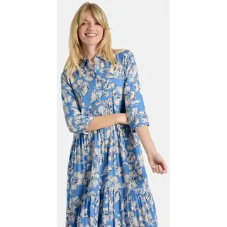 Lieblingsstück Sommerkleid RorabethL mit Hemblusenkragen, 3/4-Ärmel blau M (38)