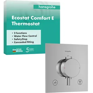 Hansgrohe Ecostat Comfort E Thermostat Unterputz für 2 Verbraucher Chrom 33711000