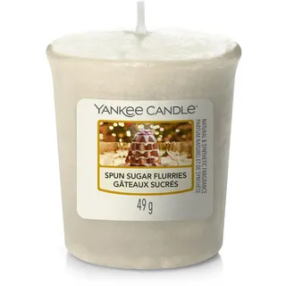 Yankee Candle Votivkerze SPUN SUGAR FLURRIES - Kerze mit Brenndauer bis zu 15 Stunden