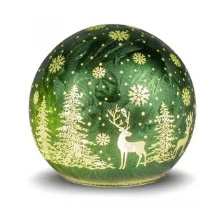 Formano Deko-Kugel Frosty 15 cm grün