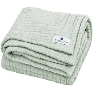 Nordic coast company Babydecke Musselin 75x75 cm, gruen