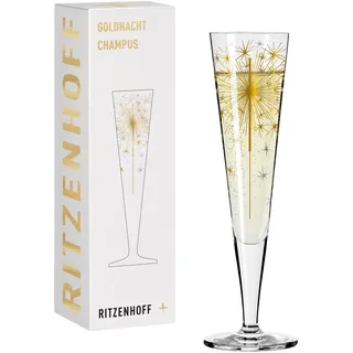 Ritzenhoff & Breker RITZENHOFF Champagnerglas Goldnacht #5 Von Petra Mohr - gold