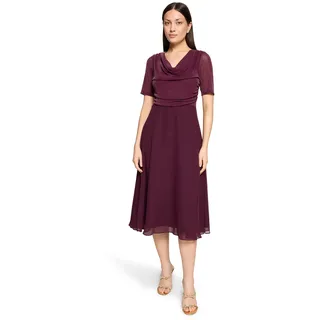 Vera Mont Cocktailkleid Glitzer-Look Rot 44