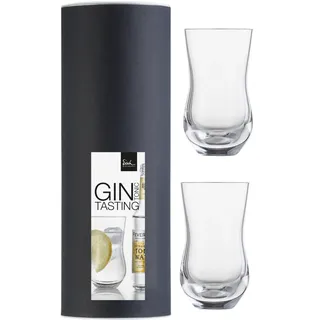 spirits Exklusiv Eisch Gin Tonic Glas Set 519/61 2 Stück in Geschenkröhre gratis 1 Glasreinigungstuch