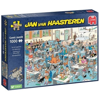 Jumbo 1110100032 - Jan van Haasteren, Die Katzenshow, Comic-Puzzle, 1000 Puzzle