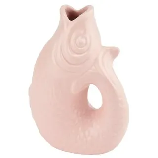 Giftcompany Gift Company Vase Monsieur Carafon XS, Dekovase in Fisch-Form, Steingut, Sea Pink, 13 cm, 1087402012