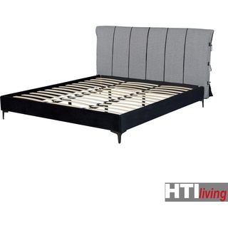 HTI-Living, Bett, Doppelbett 180 x 200 cm Roxbury Hahnentritt Schwarz-Weiß (180 x 200 cm)