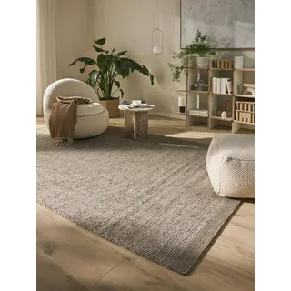 benuta Rocco Wollteppich 300 x 400 cm Grau