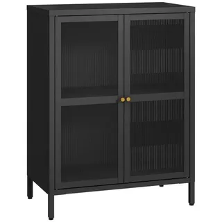 [en.casa] Säkylä 84 x 64 x 35 cm Schwarz