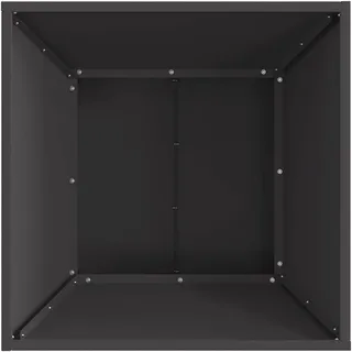 vidaXL Feuerstelle Quadratisch Ø 35 cm Schwarz