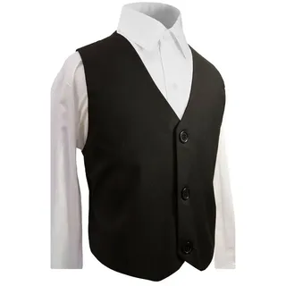 Paul Malone Anzugweste Elegante Jungenweste Anzug Weste für Jungs schwarz Kinderweste-KA20, Gr. 98 schwarz 98