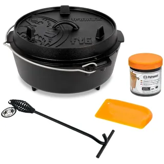 Petromax Dutch Oven Set 7,6 l Gusseisen schwarz