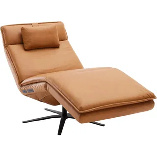 SCHÖNER WOHNEN-Kollektion Relaxsessel Belize, Ergonomischer Liege-Luxus zum Entspannen, Herz-Waage-Position, motorische Verstellung & USB-Anschluss orange