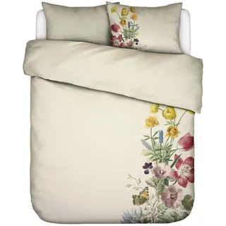 Essenza Bettwäsche Viola, Creme, Textil, Blume, 200x200 cm, Oeko-Tex® Standard 100, Schlaftextilien, Bettwäsche, Bettwäsche, Übergrößen-Bettwäsche