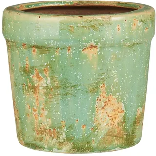 IB Laursen Blumentopf Marina Antik-Look, Höhe 9.2, Ø 10 cm, Grün