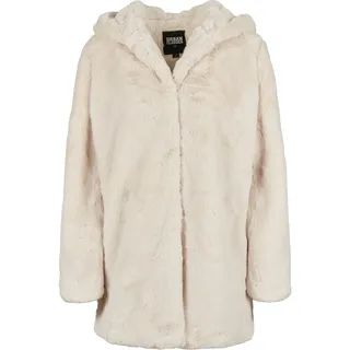 URBAN CLASSICS Hooded Teddy Coat Jacke White 5XL