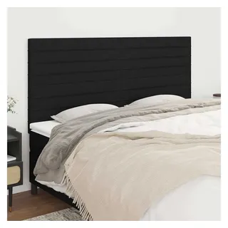 vidaXL Kopfteil 180 x 5 x 118/128 cm Schwarz