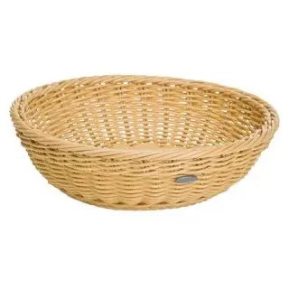 Westmark Brotkorb Saleen, geflochten, aus Kunststoff, Ø 29 x 8 cm, rund, beige