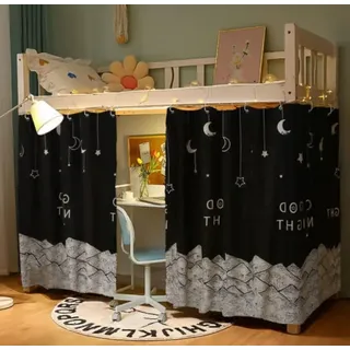 2 Stück Bettvorhang Vorhang Bett Vorhänge Kinder Betthimmel Hochbett