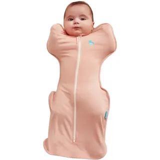 Love To DreamTM Swaddle UPTM Neugeborene 2,2–3,8 kg – Rosa | Angenehme Passform, fördert gesunden Schlaf | 0,2 Tog, ideal für Frühling & Sommer (24–27 °C) | Waschbare Baumwolle & Doppelreißverschluss