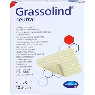 1001 Artikel Medical GRASSOLIND Salbenkompressen 5x5 cm steril 10 st