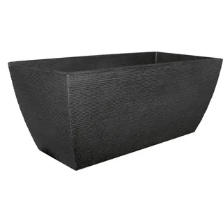 geli Pflanztrog mit Rillen 80 x 40 x 34 cm anthrazit