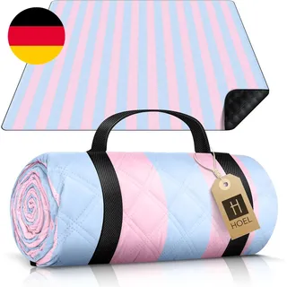 HOEL Picknickdecke 200X200 Cm Wasserabweisend + Isoliert - Strandmatte Gepolster
