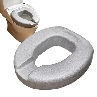 WC Sitzerhöhung 8,9 Cm Weiches Polster Für Behinderte Schwangere Erwachsene | Wasserfeste Rutschfeste Toilettensitzerhöhung Mit Gepolsterter Oberfläche, Erleichtert Aufstehen Für Schwangere