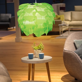 Design Pendel Hänge Lampe grün Blüten steckbar im Set inkl. 10 Watt LED-Leuchtmittel