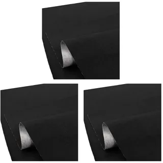 Tourtecs Sitzbank 3er-Set Motorrad Sitzbank-Bezug Kunstleder anti-rutsch schwarz XL 140x