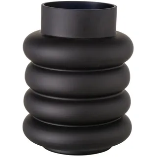 Boltze Vase Ribbo in Farbe Glas lackiert schwarz