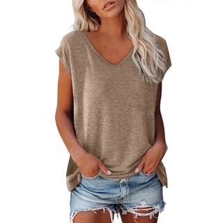 Damen Kurzarm T Shirt Sommer Casual Basic Oberteile,Satinbluse Damen,Bluse Cropped,Musselin Bluse Weiß,Seidenbluse Weiss,Tunika Lang Damen,Crinkle Bluse - XXL