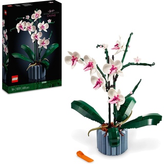 LEGO 10311 Icons Orchidee, Künstliche Pflanzen Set mit Blumen, Modellbausatz für Erwachsene, Home und Zimmer-Deko, Botanische Sammlung, Geschenke für Ehefrau oder Ehemann, Sie und Ihn