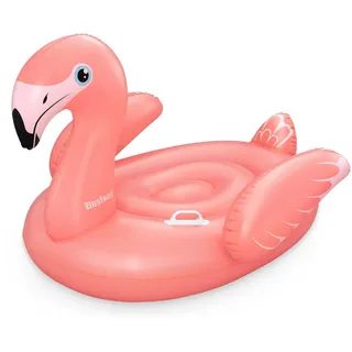 Bestway Pink Flamingo Pool Float, Kids Inflatable Ride-On with Handles