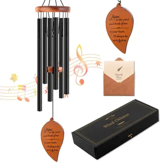 Soopau Gedenk-Windspiel, Beileids-Geschenkkörbe in Erinnerung an eine geliebte Mutter, Vater, für Gedenkstätte, Trauer, Beileid, 76,2 cm, Holz