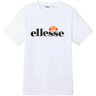 ellesse Herren T-Shirt - PRADO 2, Kurzarm, Rundhals, Logo-Print, Baumwolle, einfarbig Weiß / 2XL