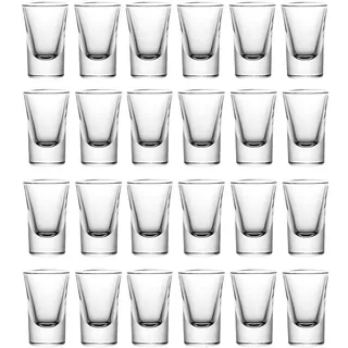 mixed24 Schnapsglas Schnapsgläser Sets 2cl 20ml 35ml Shotgläser Pinnchen Glas Stamper, 96-tlg.