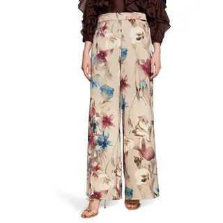Vera Mont Marlene-Hose Damen mit Blumenprint beige|braun 36