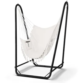 G TALECO GEAR Hängesessel mit Gestell Schwarz