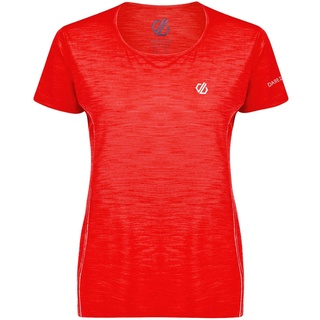 Dare 2b Kindred Tee Damen Sport-T-Shirt, leicht L Fiery Coral