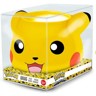 Stor 3D Tasse Pikachu 0,5 l Gelb