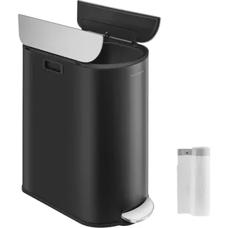Songmics Mülleimer 30 l Tintenschwarz