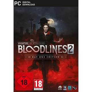 Paradox Interactive Vampire: The Masquerade Bloodlines 2 Day One Edition, Code in a Box PC, (64-Bit)