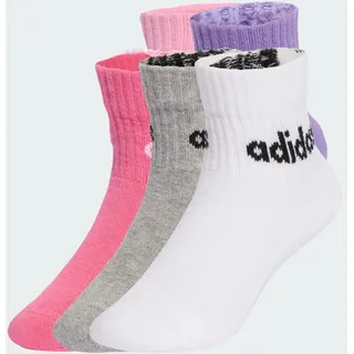 adidas Kids Linear Ankle Socken 5er Pack True Pink / Pink Fusion / Violet Fusion / Medium Grey Heather 31-33