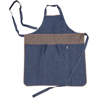 Schürze, Unisex, große Taschen, Reißverschluss, Blau, Jeans von TDenim, Rostaing, Einheitsgröße